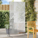 vidaXL Privacyscherm Zwart 100 x 50 x 180 cm Staal