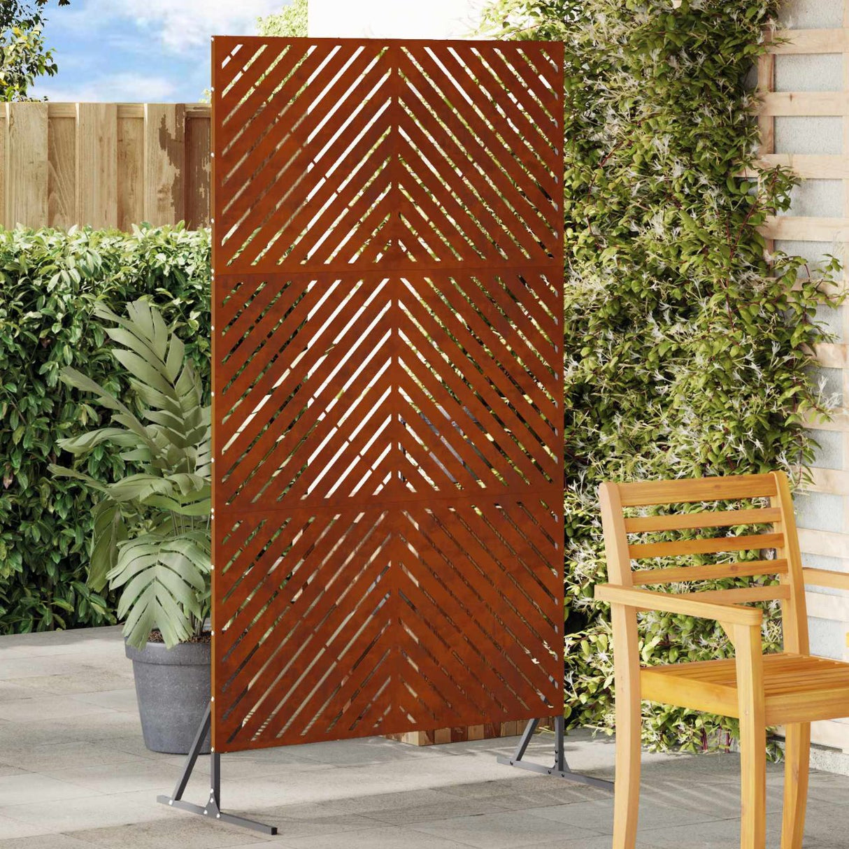 vidaXL Privacyscherm Zwart 100 x 50 x 180 cm Staal
