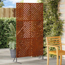vidaXL Privacyscherm Zwart 100 x 50 x 180 cm Staal