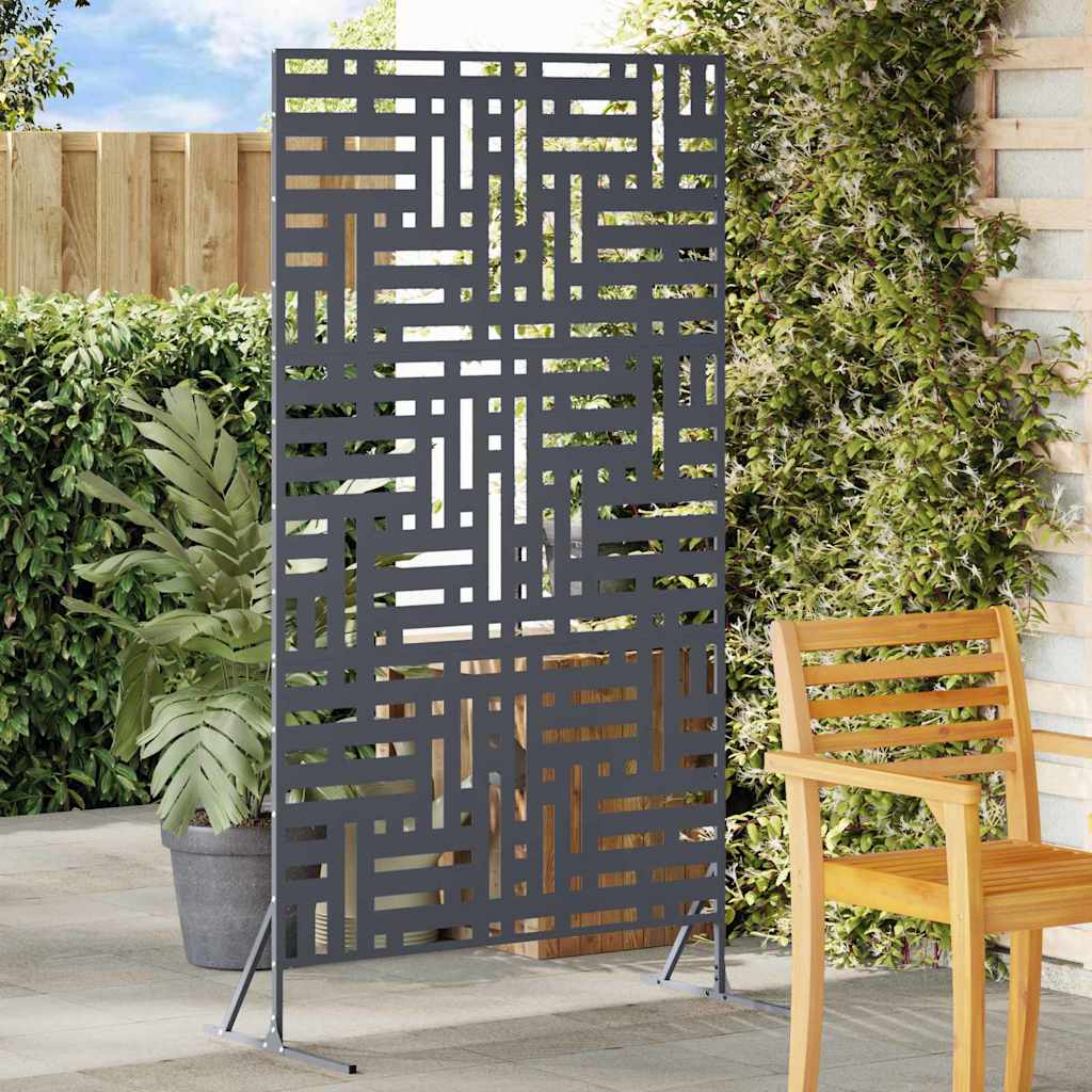 vidaXL Privacyscherm Zwart 100 x 50 x 180 cm Staal