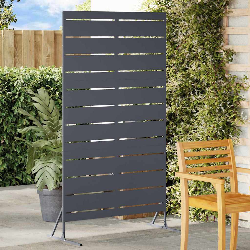 vidaXL Privacyscherm Zwart 100 x 50 x 180 cm Staal