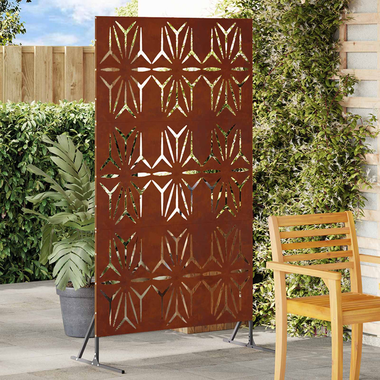 vidaXL Privacyscherm Zwart 100 x 50 x 180 cm Staal