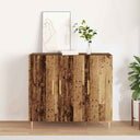 vidaXL Dressoir 90x34x80 cm bewerkt hout wit