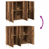 vidaXL Dressoir 90x34x80 cm bewerkt hout wit