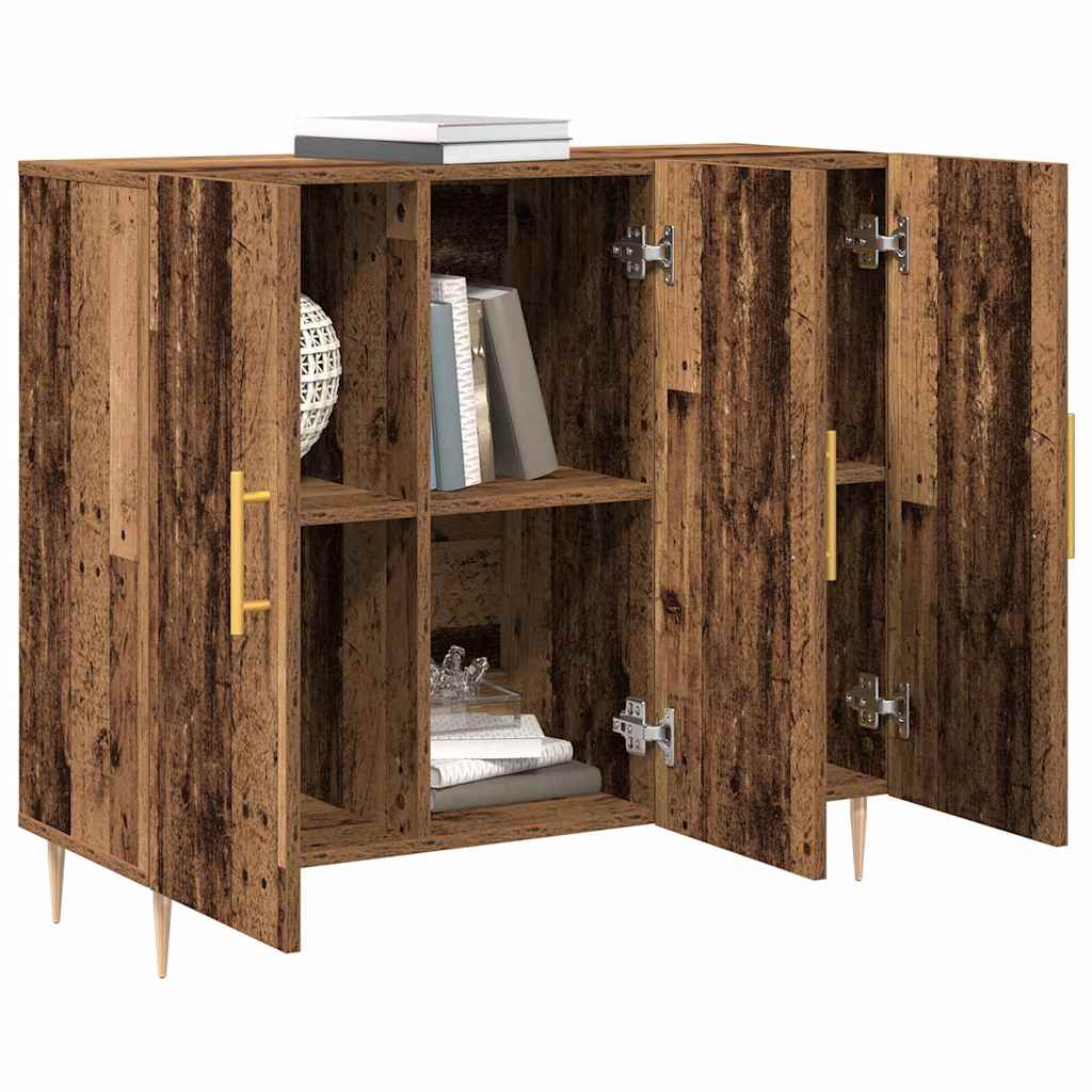 vidaXL Dressoir 90x34x80 cm bewerkt hout wit