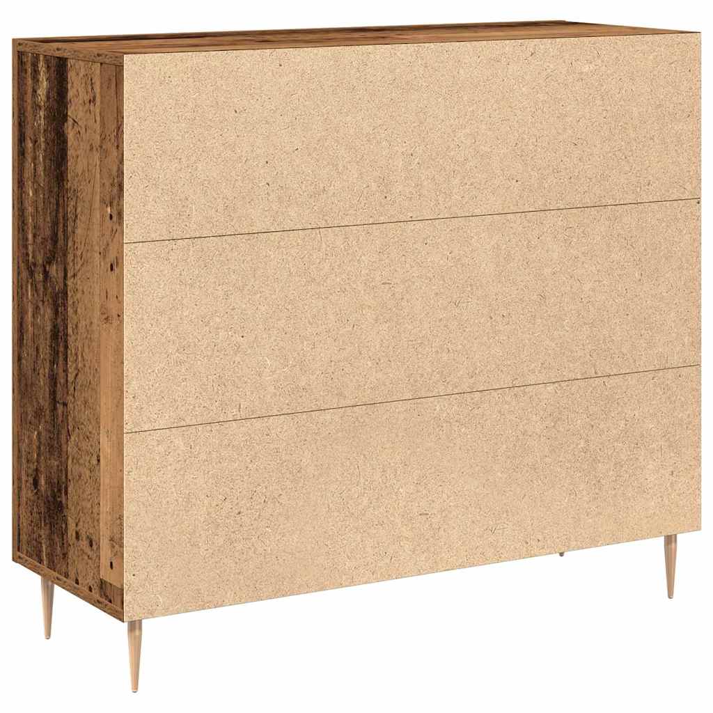 vidaXL Dressoir 90x34x80 cm bewerkt hout wit