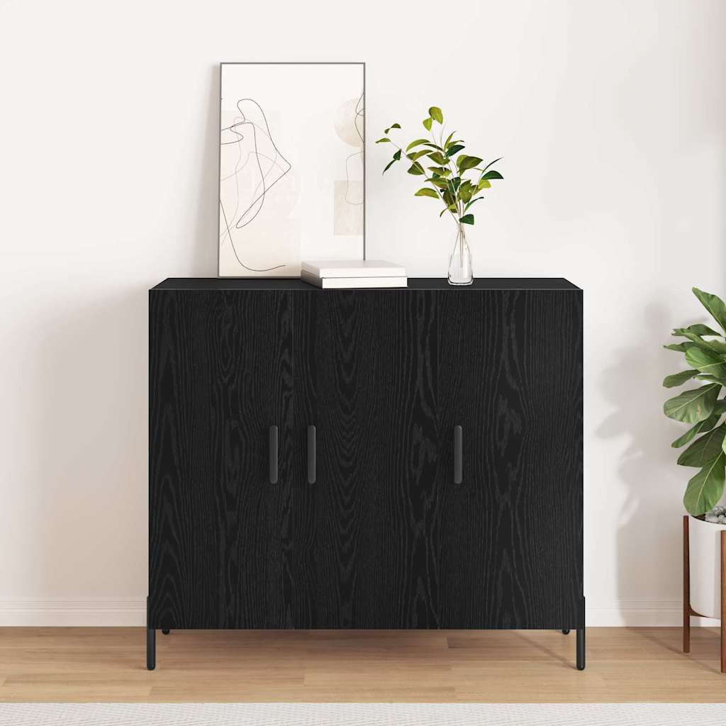 vidaXL Dressoir 90x34x80 cm bewerkt hout wit