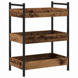 vidaXL Kitchen Trolley 50x30x70 cm Engineered Wood Black