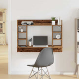 vidaXL Wandbureau 105x48x75 cm bewerkt hout wit