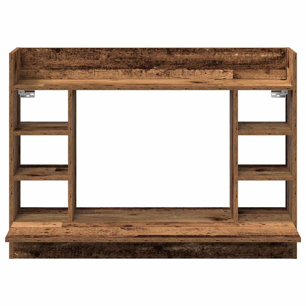 vidaXL Wandbureau 105x48x75 cm bewerkt hout wit