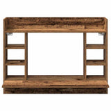 vidaXL Wandbureau 105x48x75 cm bewerkt hout wit