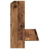 vidaXL Wandbureau 105x48x75 cm bewerkt hout wit