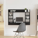 vidaXL Wandbureau 105x48x75 cm bewerkt hout wit