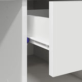 vidaXL Bureau met lade met plank Wit 90 x 49 x 75 cm Bewerkt hout