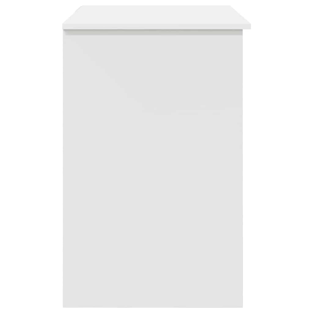 vidaXL Bureau met lade met plank Wit 90 x 49 x 75 cm Bewerkt hout