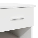 vidaXL Bureau met lade met plank Wit 90 x 49 x 75 cm Bewerkt hout