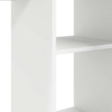 vidaXL Bureau met plank met opslag Wit 142 x 102 x 73 cm Bewerkt hout
