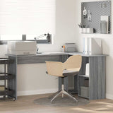 vidaXL Bureau met plank met opslag Wit 142 x 102 x 73 cm Bewerkt hout