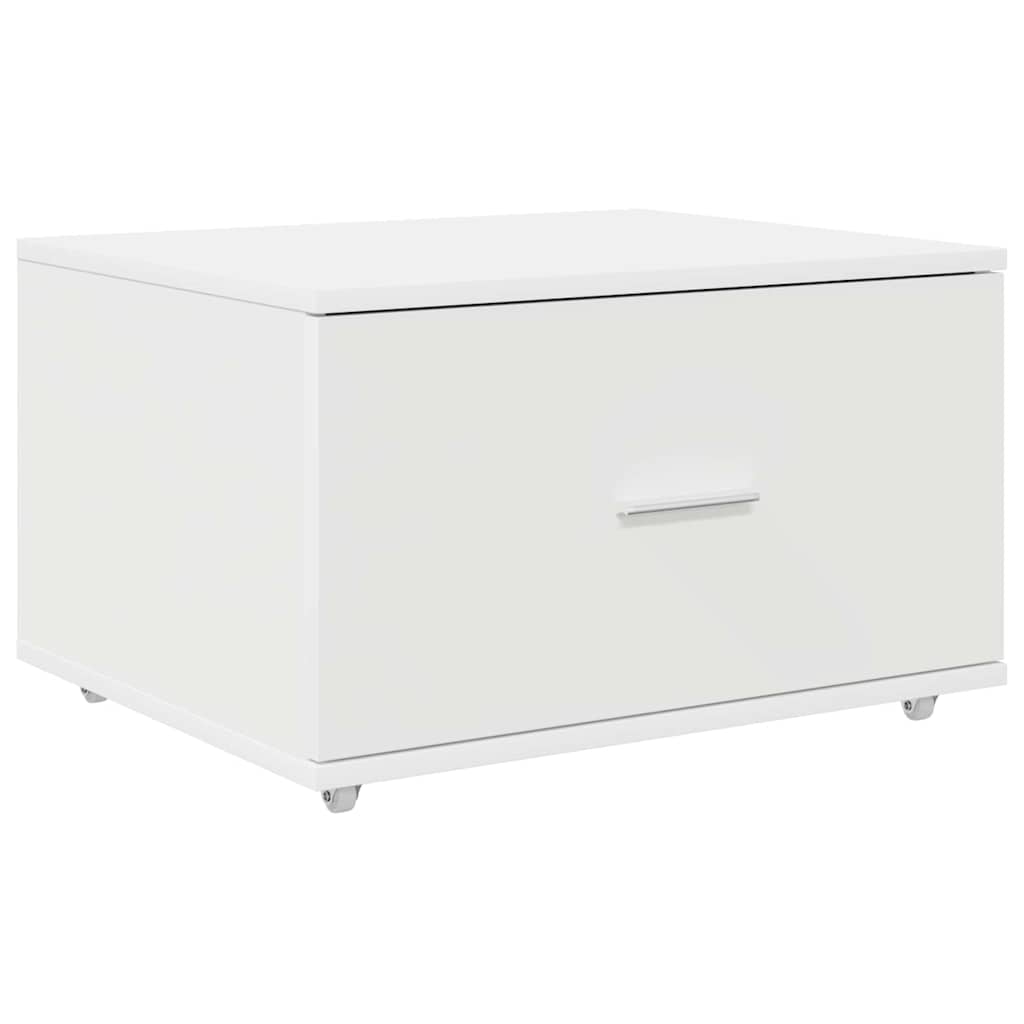vidaXL Ladekast met wiel Wit 55 x 45 x 31 cm