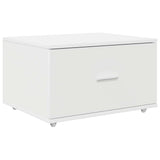 vidaXL Ladekast met wiel Wit 55 x 45 x 31 cm