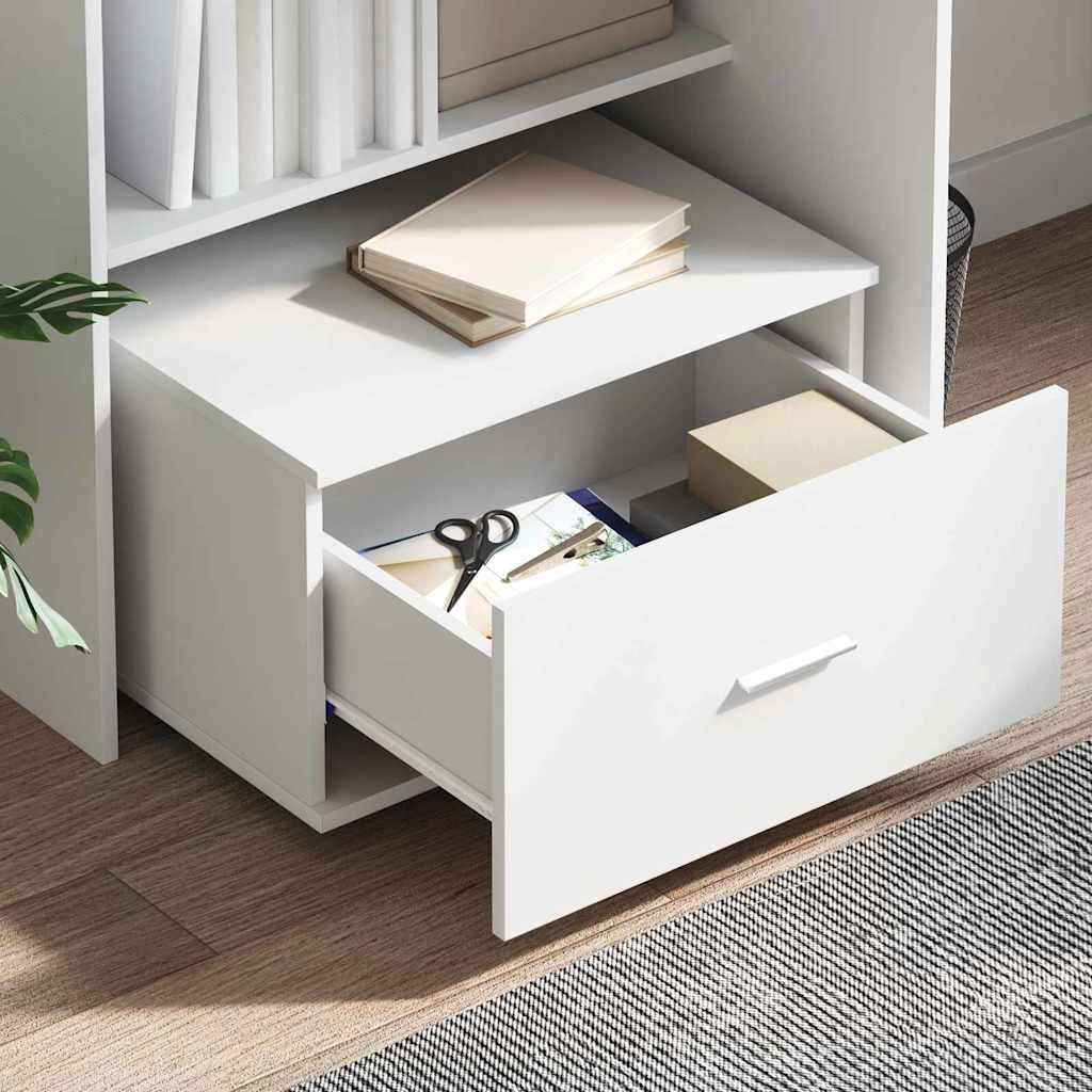 vidaXL Ladekast met wiel Wit 55 x 45 x 31 cm