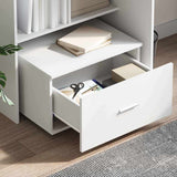 vidaXL Ladekast met wiel Wit 55 x 45 x 31 cm