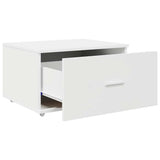 vidaXL Ladekast met wiel Wit 55 x 45 x 31 cm