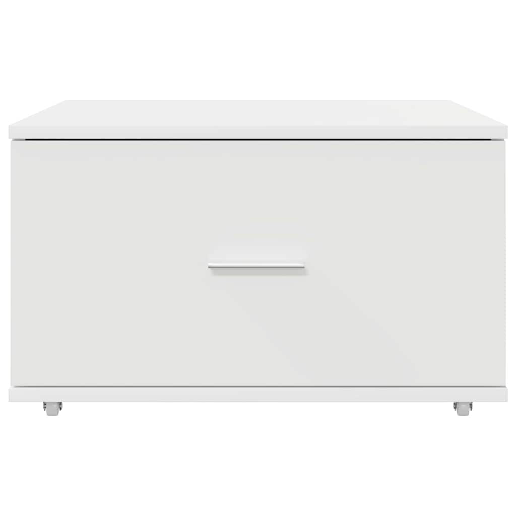 vidaXL Ladekast met wiel Wit 55 x 45 x 31 cm