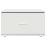 vidaXL Ladekast met wiel Wit 55 x 45 x 31 cm
