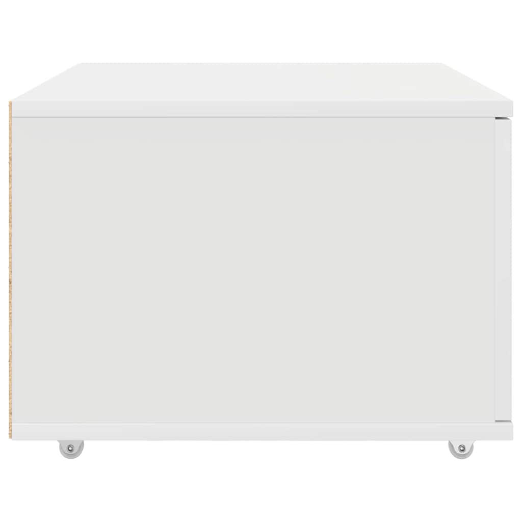 vidaXL Ladekast met wiel Wit 55 x 45 x 31 cm