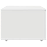 vidaXL Ladekast met wiel Wit 55 x 45 x 31 cm