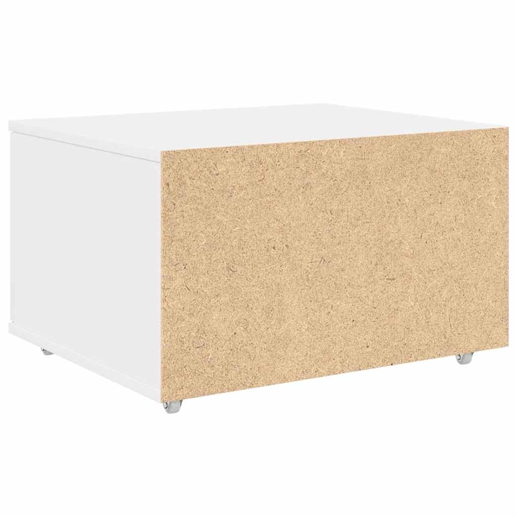 vidaXL Ladekast met wiel Wit 55 x 45 x 31 cm