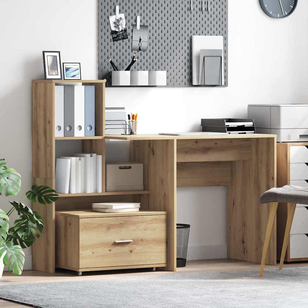 vidaXL Ladekast met wiel Wit 55 x 45 x 31 cm