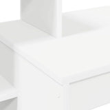 vidaXL Bureau met plank met opslag Wit 100 x 40 x 90 cm Bewerkt hout