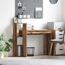 vidaXL Bureau met plank met opslag Wit 100 x 40 x 90 cm Bewerkt hout