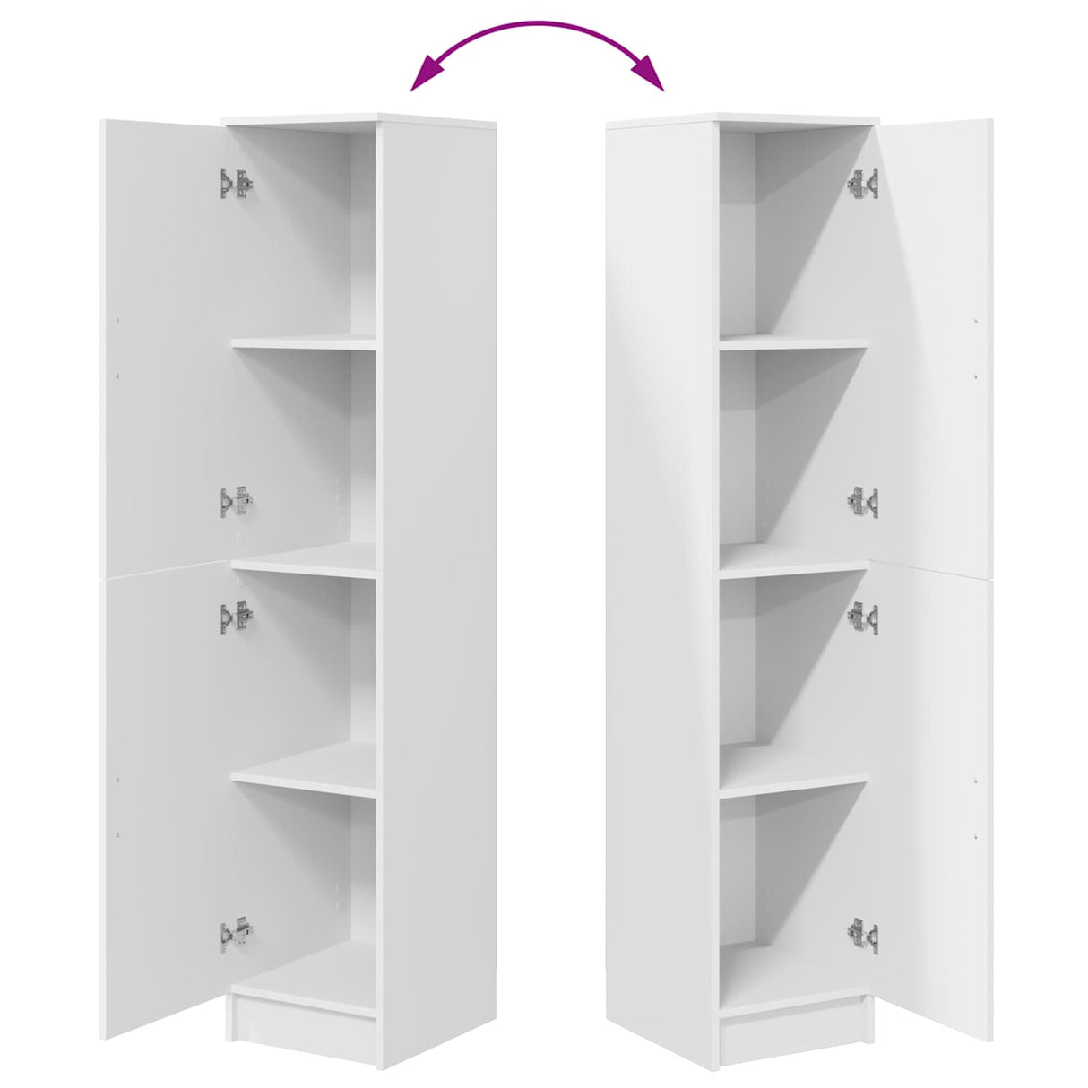 vidaXL Highboard Wit 35 x 39 x 168 cm