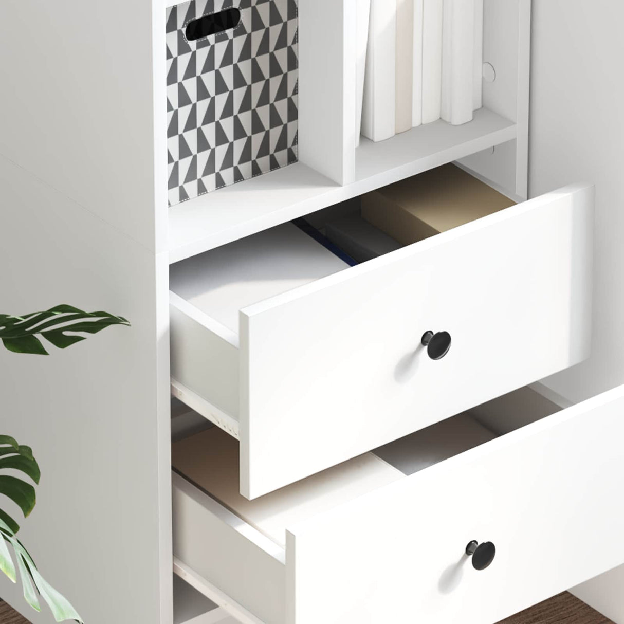vidaXL Highboard met lade Wit 45,5 x 34 x 127 cm