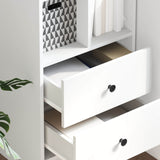 vidaXL Highboard met lade Wit 45,5 x 34 x 127 cm