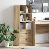 vidaXL Highboard met lade Wit 45,5 x 34 x 127 cm