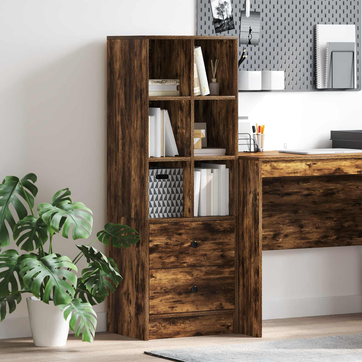 vidaXL Highboard met lade Wit 45,5 x 34 x 127 cm