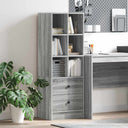 vidaXL Highboard met lade Wit 45,5 x 34 x 127 cm