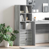 vidaXL Highboard met lade Wit 45,5 x 34 x 127 cm