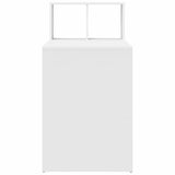 vidaXL Bureau met plank Wit 108 x 55 x 103.5 cm Bewerkt hout