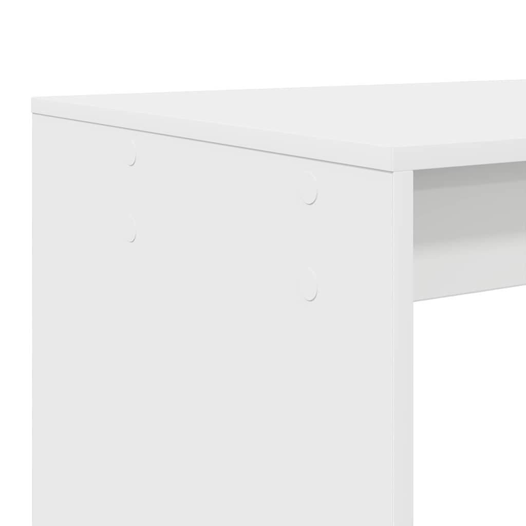 vidaXL Bureau met plank Wit 108 x 55 x 103.5 cm Bewerkt hout