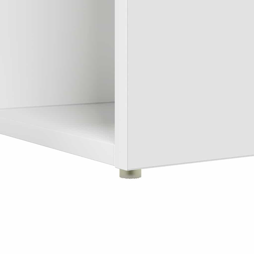 vidaXL Bureau met plank Wit 108 x 55 x 103.5 cm Bewerkt hout