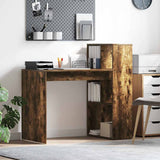 vidaXL Bureau met plank Wit 108 x 55 x 103.5 cm Bewerkt hout