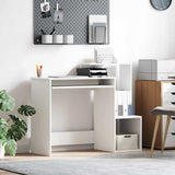 vidaXL Bureau met lade met plank Wit 106 x 41 x 88.5 cm Bewerkt hout