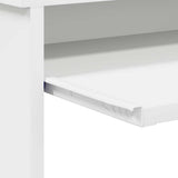 vidaXL Bureau met lade met plank Wit 106 x 41 x 88.5 cm Bewerkt hout