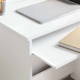 vidaXL Bureau met lade met plank Wit 106 x 41 x 88.5 cm Bewerkt hout