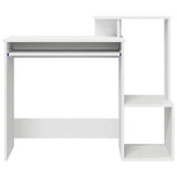 vidaXL Bureau met lade met plank Wit 106 x 41 x 88.5 cm Bewerkt hout